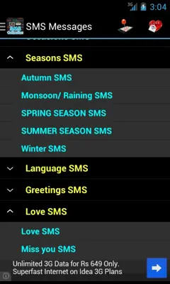 SMS Messages android App screenshot 8